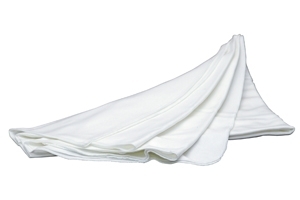 Innenwickeltuch aus reiner Baumwolle, weiß, 165 x 150 cm